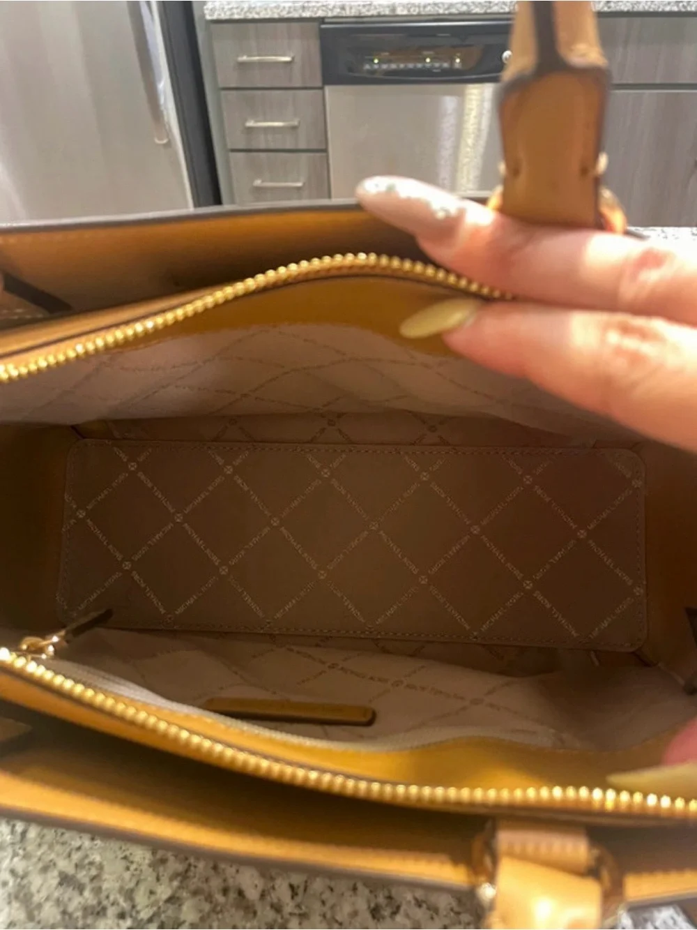 Michael Kors Croc-Embossed Handbag